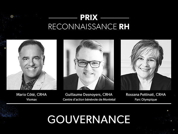 Desnoyers ressources et conseils, spécialiste en recherche de cadres. Guillaume Desnoyers en nomination pour le prix Gouvernance.